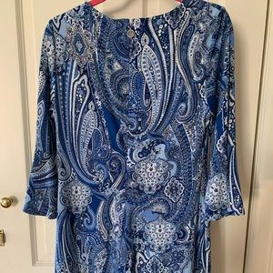 Tommy Hilfiger navy paisley dress